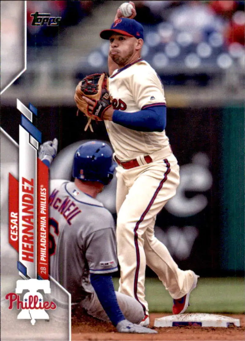 2020 Topps #234 Cesar Hernandez NM-MT Philadelphia Phillies Baseball Card - Baseball Card Single