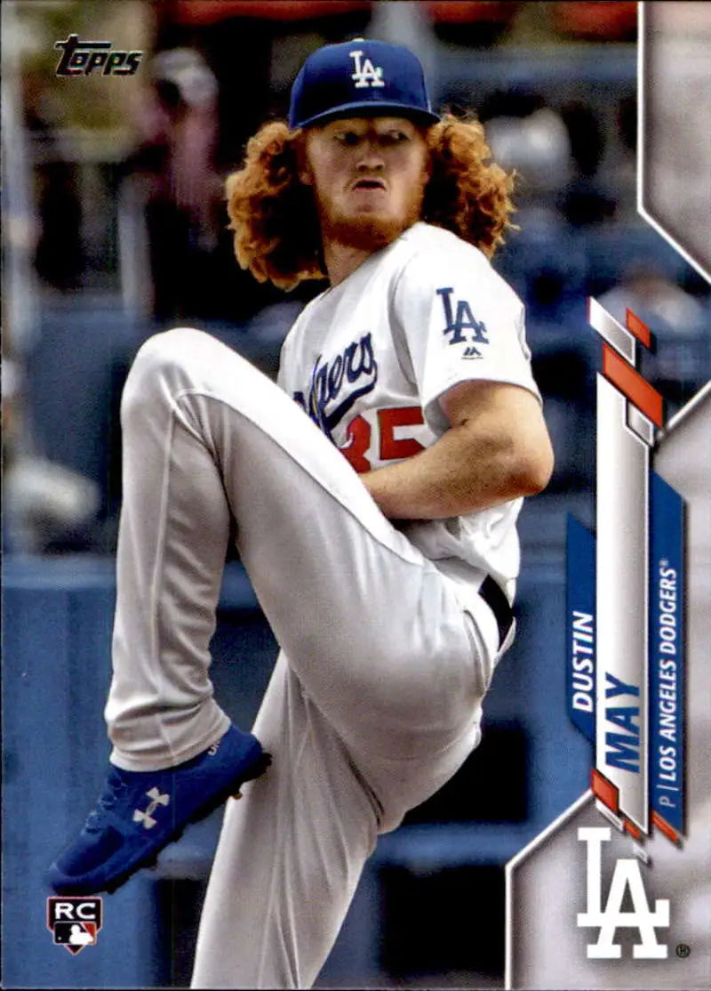 2020 Topps #235 Dustin May NM-MT RC Rookie Los Angeles Dodgers Baseball Card - Baseball Card Single