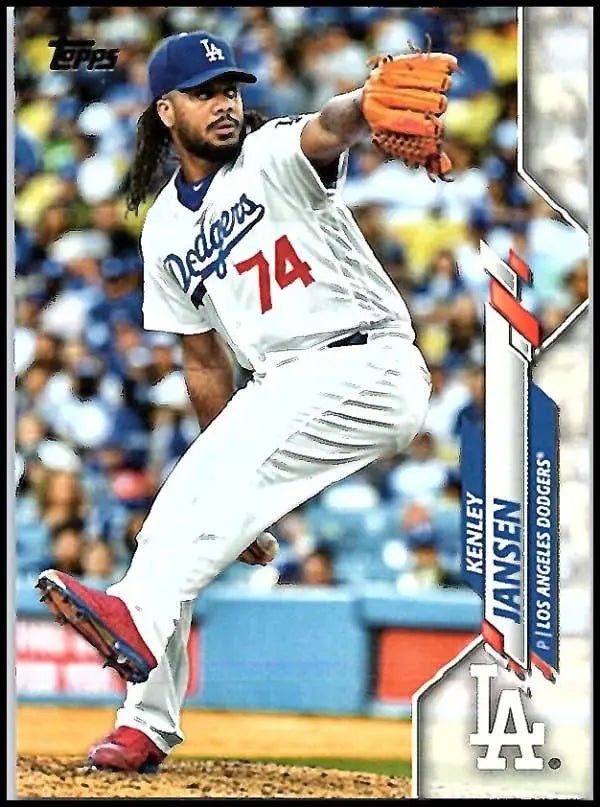 2020 Topps #24 Kenley Jansen NM-MT Los Angeles Dodgers Baseball Card - Baseball Card Single
