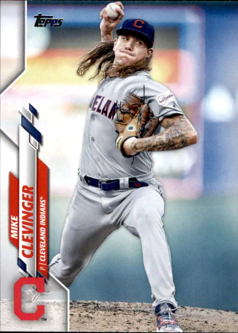 2020 Topps #241 Mike Clevinger NM-MT Cleveland Indians Baseball Card - Baseball Card Single