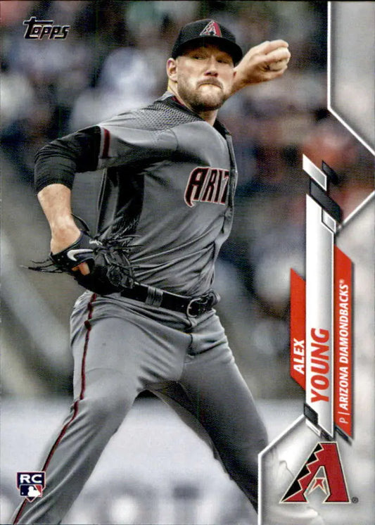 2020 Topps #242 Alex Young NM-MT RC Rookie Arizona Diamondbacks Baseball Card - Baseball Card Single