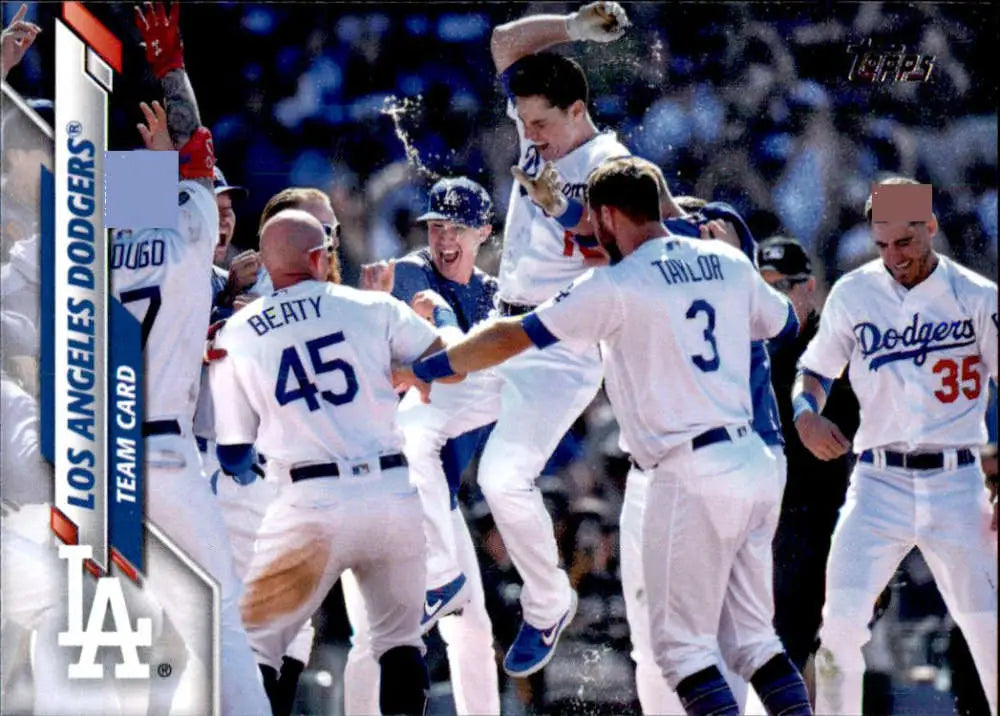 2020 Topps #245 Los Angeles Dodgers NM-MT Baseball Card - Baseball Card Single