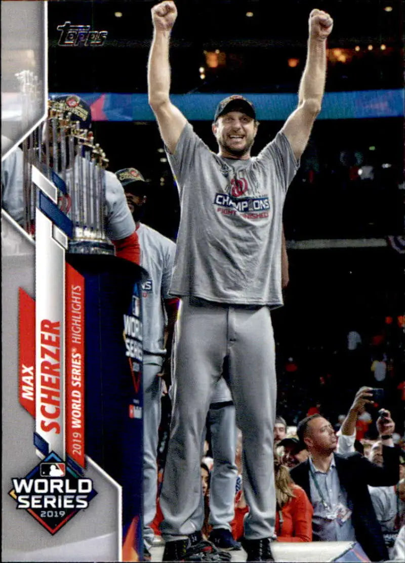 2020 Topps #258 Max Scherzer NM-MT Washington Nationals Baseball Card - Baseball Card Single
