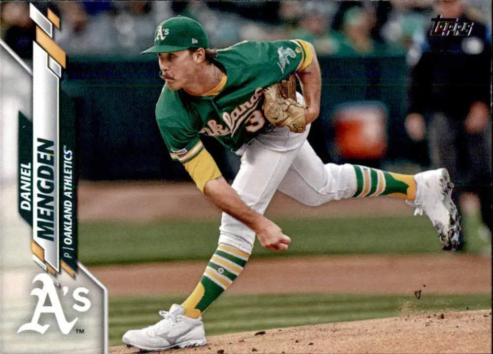 2020 Topps #261 Daniel Mengden NM-MT Oakland Athletics Baseball Card - Baseball Card Single