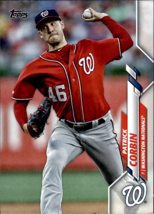 2020 Topps #265 Patrick Corbin NM-MT Washington Nationals Baseball Card - Baseball Card Single