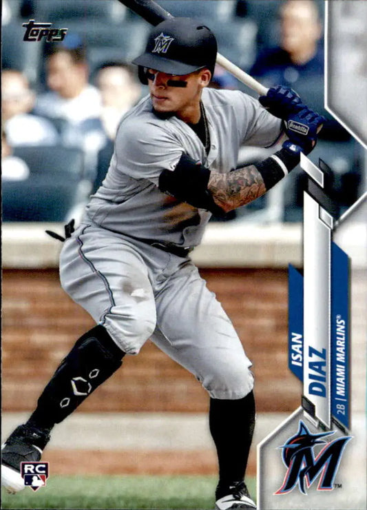 2020 Topps #278 Isan Diaz NM-MT RC Rookie Miami Marlins Baseball Card - Baseball Card Single