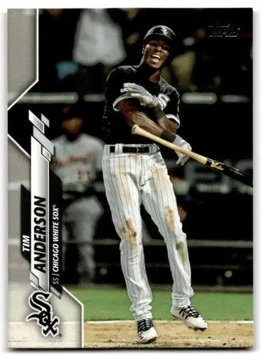 Tim Anderson baseball card with original gloss from 2020 Topps #28 Simply Sandoval