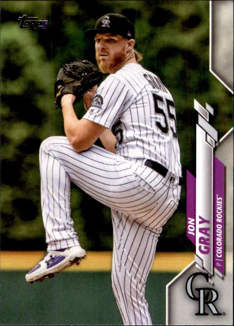 2020 Topps #288 Jon Gray NM-MT Colorado Rockies Baseball Card - Baseball Card Single