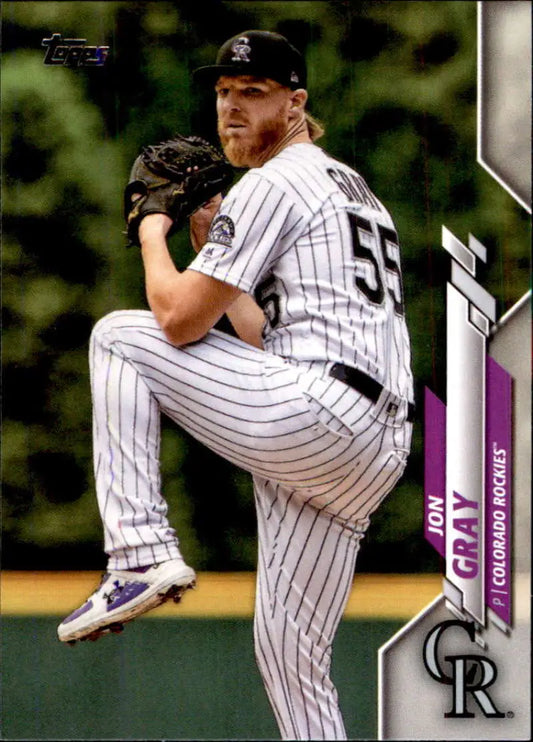 2020 Topps #288 Jon Gray NM-MT Colorado Rockies Baseball Card - Baseball Card Single