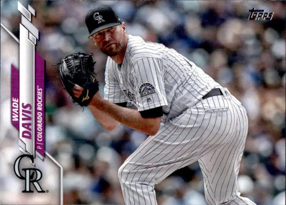 2020 Topps #293 Wade Davis NM-MT Colorado Rockies Baseball Card - Baseball Card Single