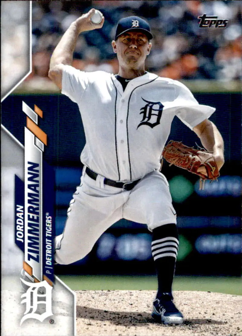 2020 Topps #294 Jordan Zimmermann NM-MT Detroit Tigers Baseball Card - Baseball Card Single