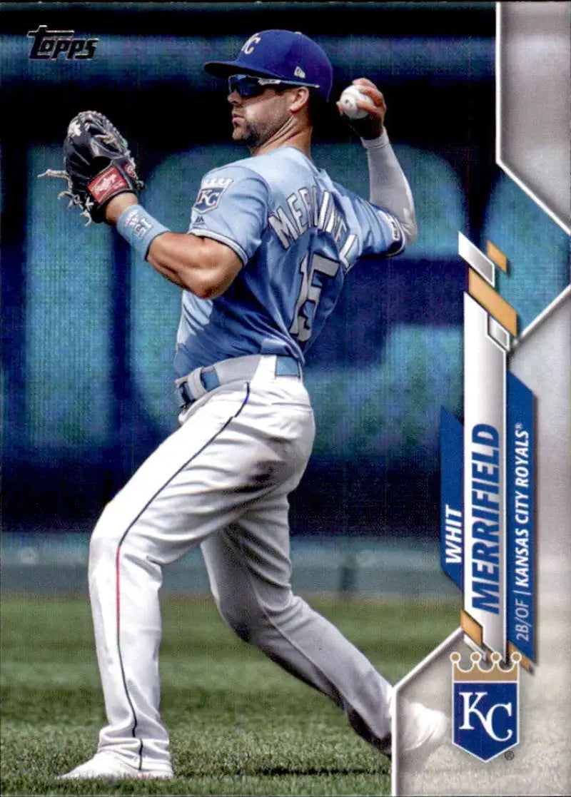 2020 Topps #296 Whit Merrifield NM-MT Kansas City Royals Baseball Card - Baseball Card Single