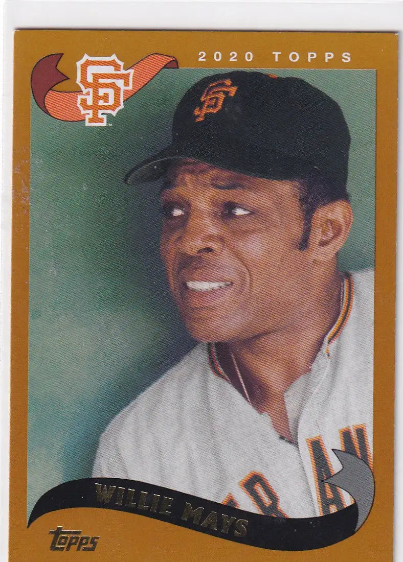 2020 TOPPS #297 WILLIE MAYS- SAN FRANCISCO GIANTS - Baseball Card Single
