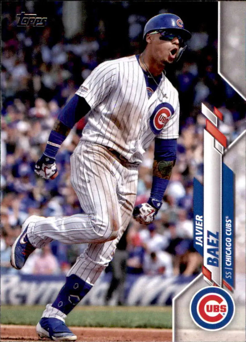 2020 Topps #300 Javier Baez NM-MT Chicago Cubs Baseball Card - Baseball Card Single