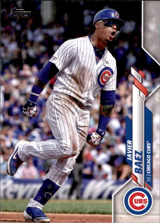 2020 Topps #300 Javier Baez NM-MT Chicago Cubs Baseball Card - Baseball Card Single