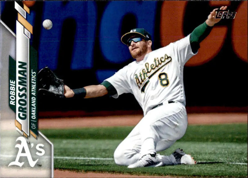 2020 Topps #309 Robbie Grossman NM-MT Oakland Athletics Baseball Card - Baseball Card Single
