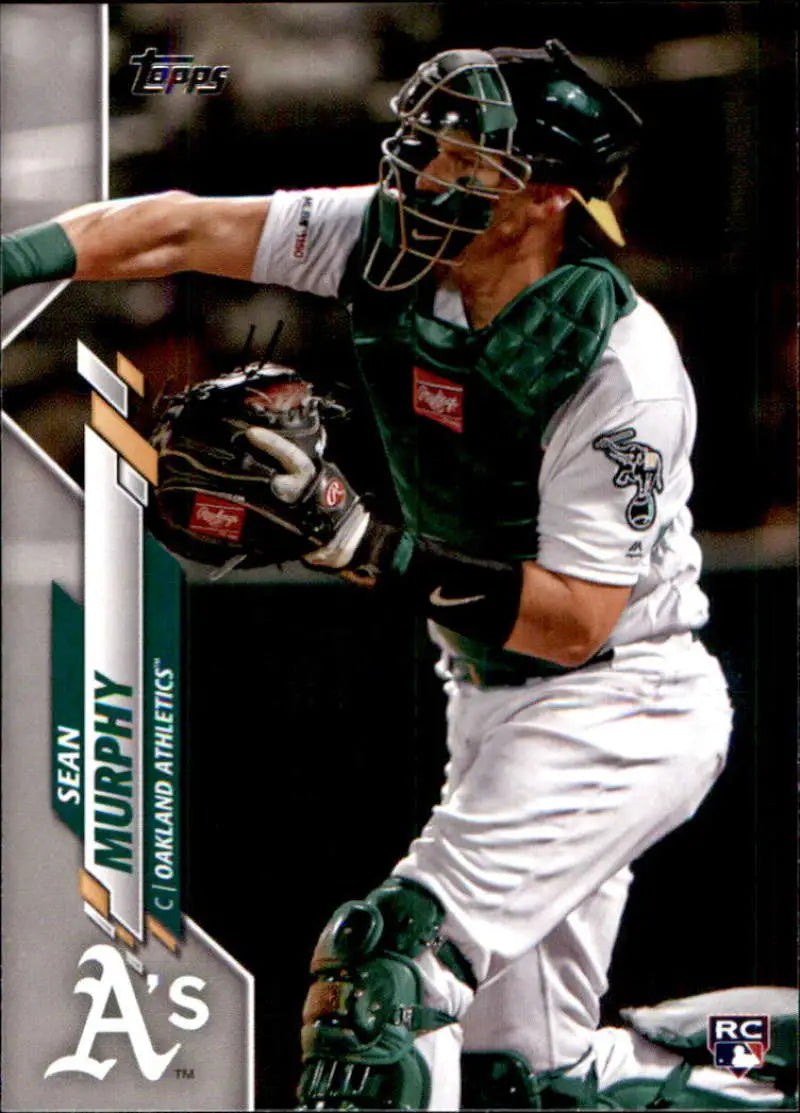 2020 Topps #317 Sean Murphy NM-MT RC Rookie Oakland Athletics Baseball Card - Baseball Card Single