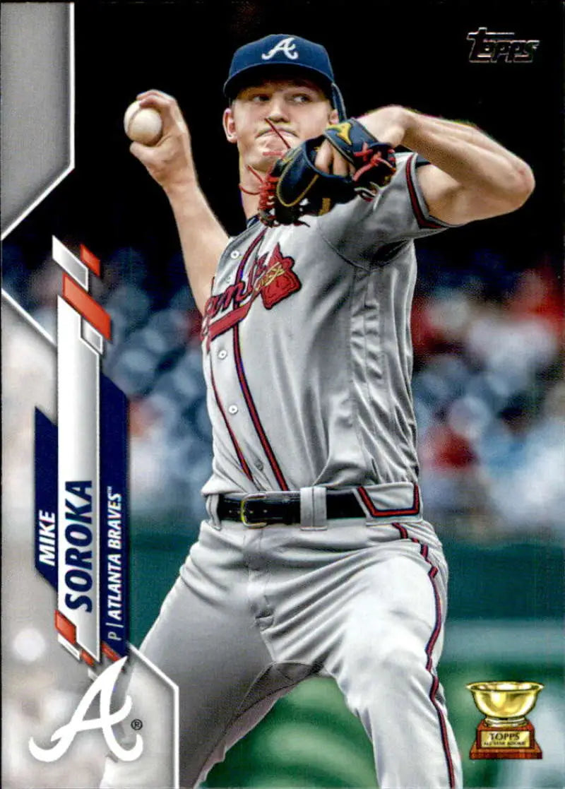 2020 Topps #324 Mike Soroka NM-MT Atlanta Braves Baseball Card - Baseball Card Single