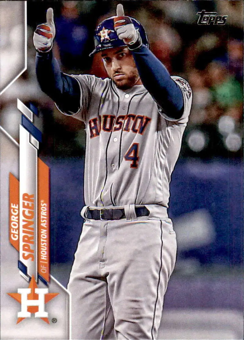 2020 Topps #330 George Springer NM-MT Houston Astros Baseball Card - Baseball Card Single