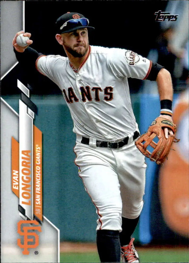 2020 Topps #333 Evan Longoria NM-MT San Francisco Giants Baseball Card - Baseball Card Single