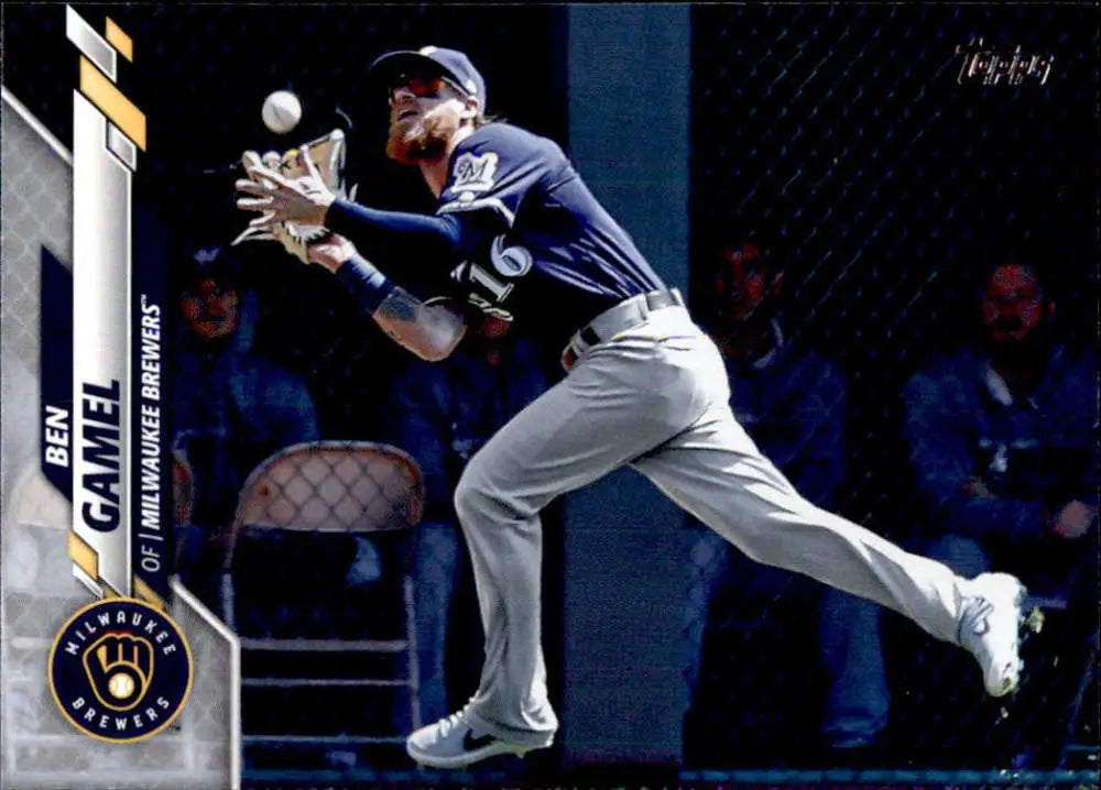 2020 Topps #344 Ben Gamel NM-MT Milwaukee Brewers Baseball Card - Baseball Card Single