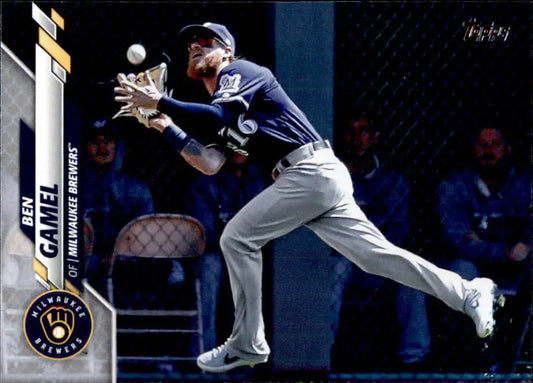 2020 Topps #344 Ben Gamel NM-MT Milwaukee Brewers Baseball Card - Baseball Card Single