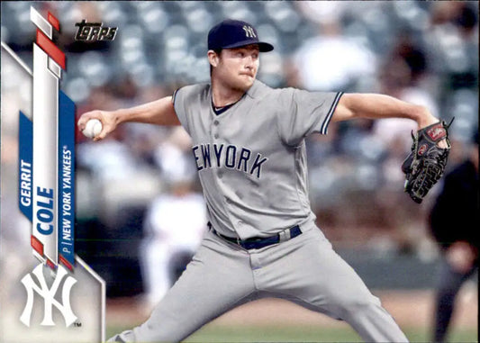 2020 Topps #351 Gerrit Cole NM-MT New York Yankees Baseball Card - Baseball Card Single