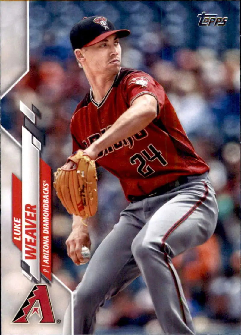 2020 Topps #354 Luke Weaver NM-MT Arizona Diamondbacks Baseball Card - Baseball Card Single