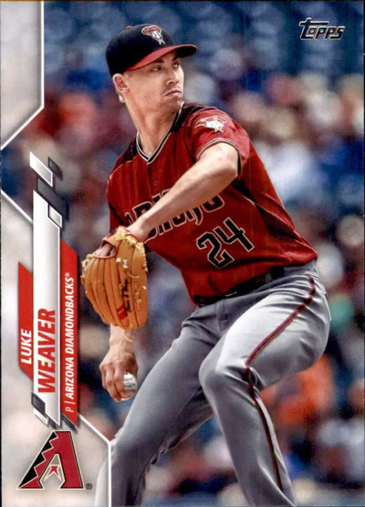 2020 Topps #354 Luke Weaver NM-MT Arizona Diamondbacks Baseball Card - Baseball Card Single