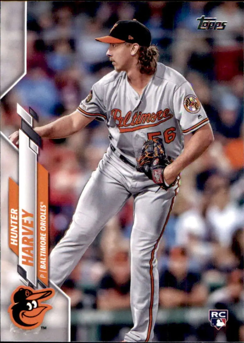 2020 Topps #364 Hunter Harvey NM-MT RC Rookie Baltimore Orioles Baseball Card - Baseball Card Single