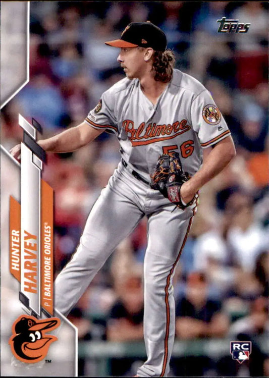 2020 Topps #364 Hunter Harvey NM-MT RC Rookie Baltimore Orioles Baseball Card - Baseball Card Single