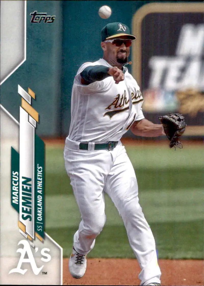 2020 Topps #366 Marcus Semien NM-MT Oakland Athletics Baseball Card - Baseball Card Single