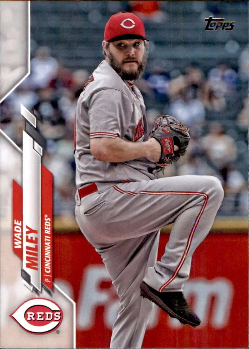 2020 Topps #368 Wade Miley NM-MT Cincinnati Reds Baseball Card - Baseball Card Single