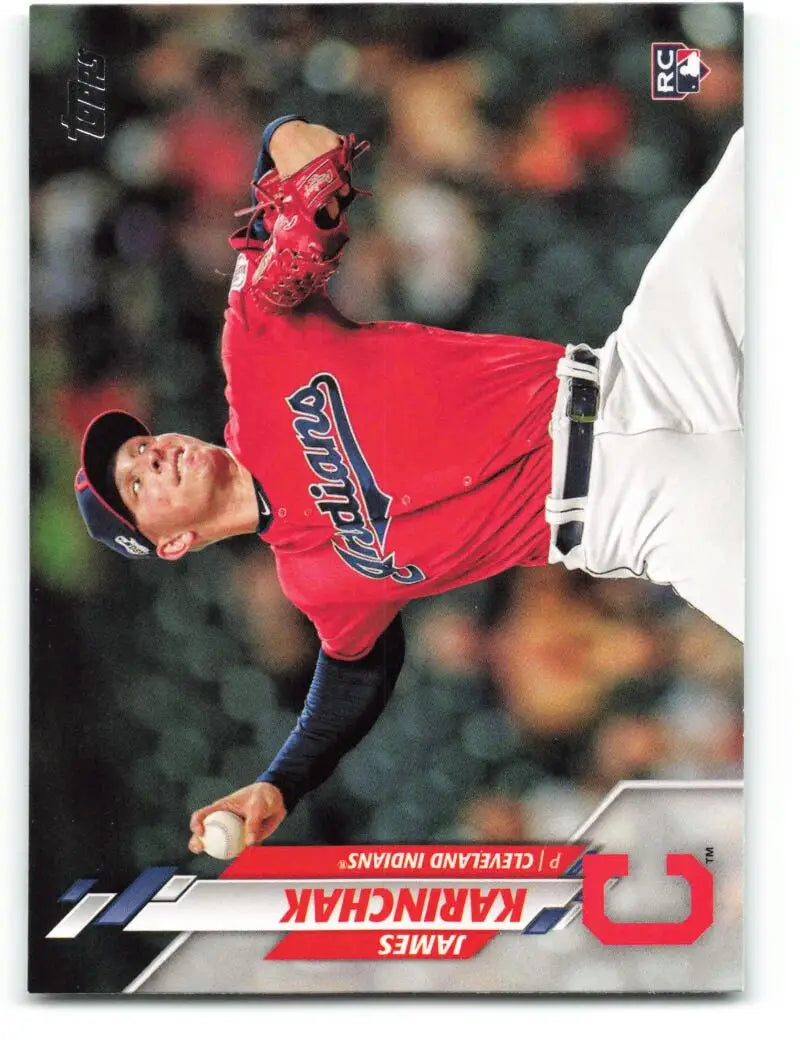 2020 Topps #380 James Karinchak NM-MT RC Rookie Cleveland Indians Baseball Card - Baseball Card Single