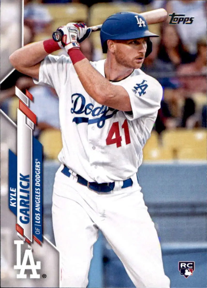2020 Topps #381 Kyle Garlick NM-MT RC Rookie Los Angeles Dodgers Baseball Card - Baseball Card Single