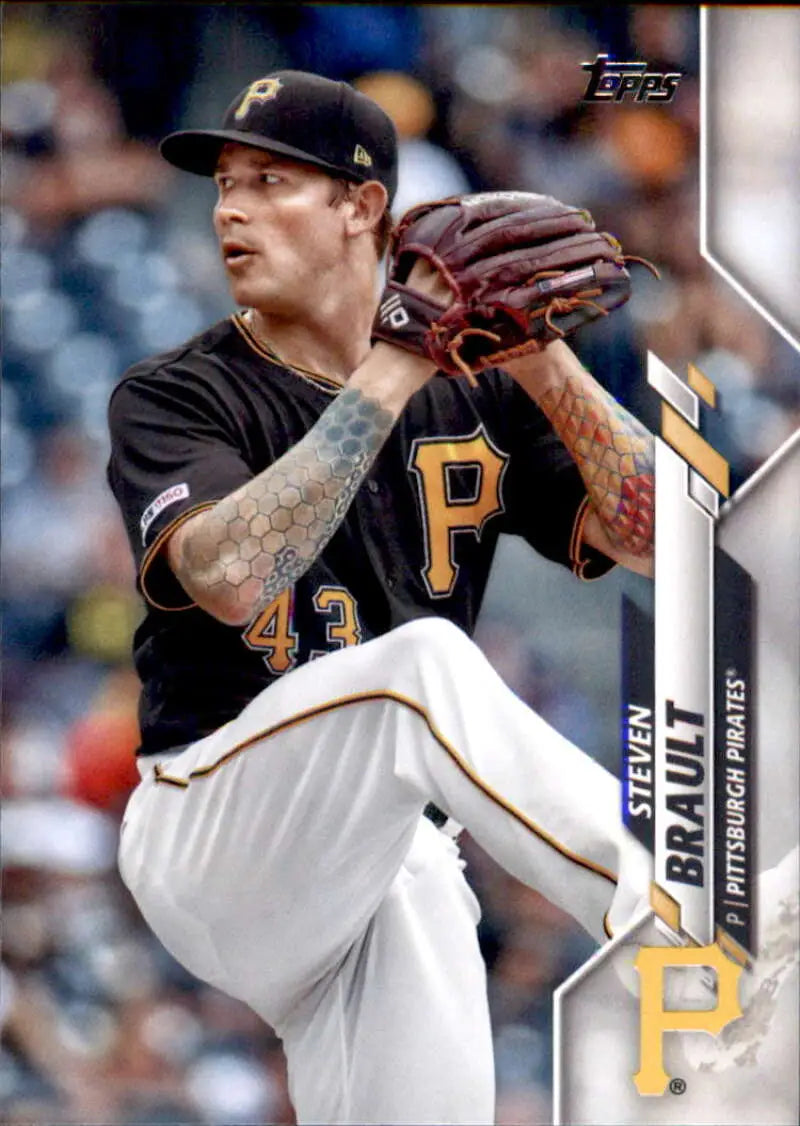 2020 Topps #383 Steven Brault NM-MT Pittsburgh Pirates Baseball Card - Baseball Card Single