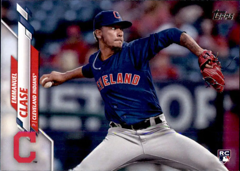 2020 Topps #390 Emmanuel Clase NM-MT RC Rookie Cleveland Indians Baseball Card - Baseball Card Single