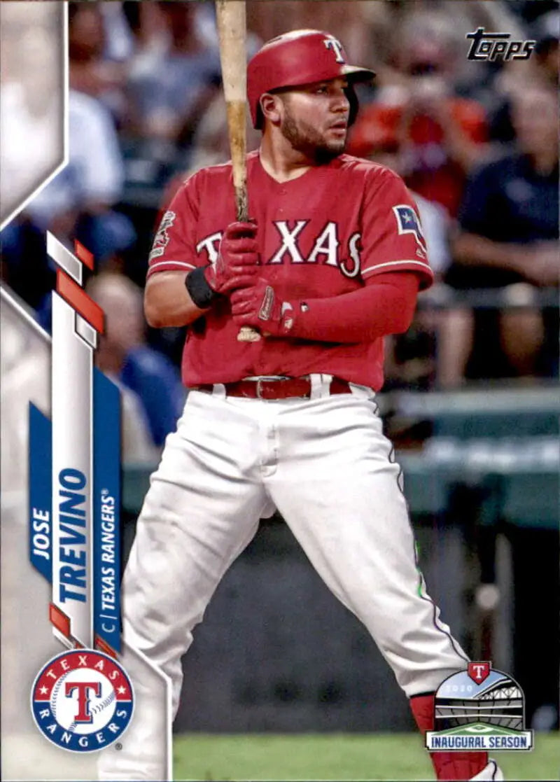 2020 Topps #403 Jose Trevino NM-MT Texas Rangers Baseball Card - Baseball Card Single