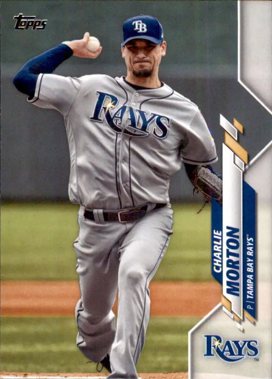 2020 Topps #406 Charlie Morton NM-MT Tampa Bay Rays Baseball Card - Baseball Card Single