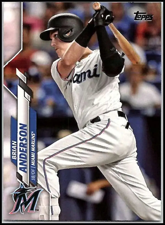 2020 Topps #41 Brian Anderson NM-MT Miami Marlins Baseball Card - Baseball Card Single