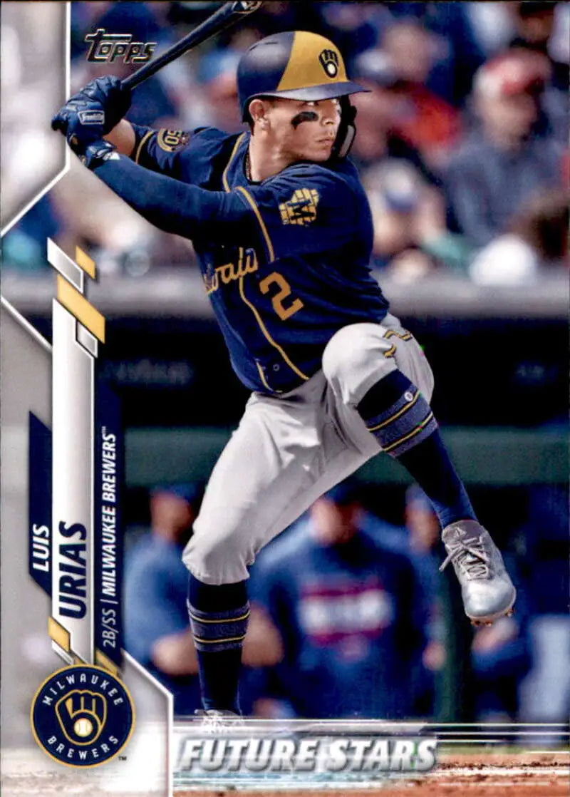 2020 Topps #410 Luis Urias NM-MT Milwaukee Brewers Baseball Card - Baseball Card Single