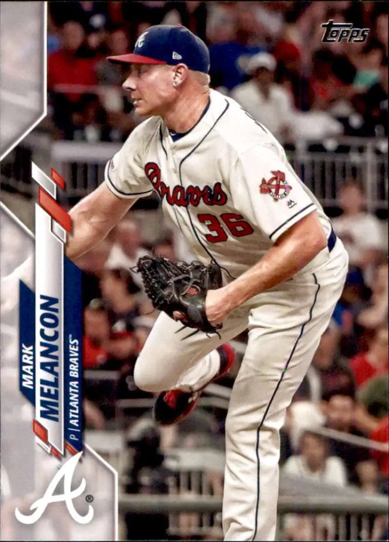 2020 Topps #411 Mark Melancon NM-MT Atlanta Braves Baseball Card - Baseball Card Single