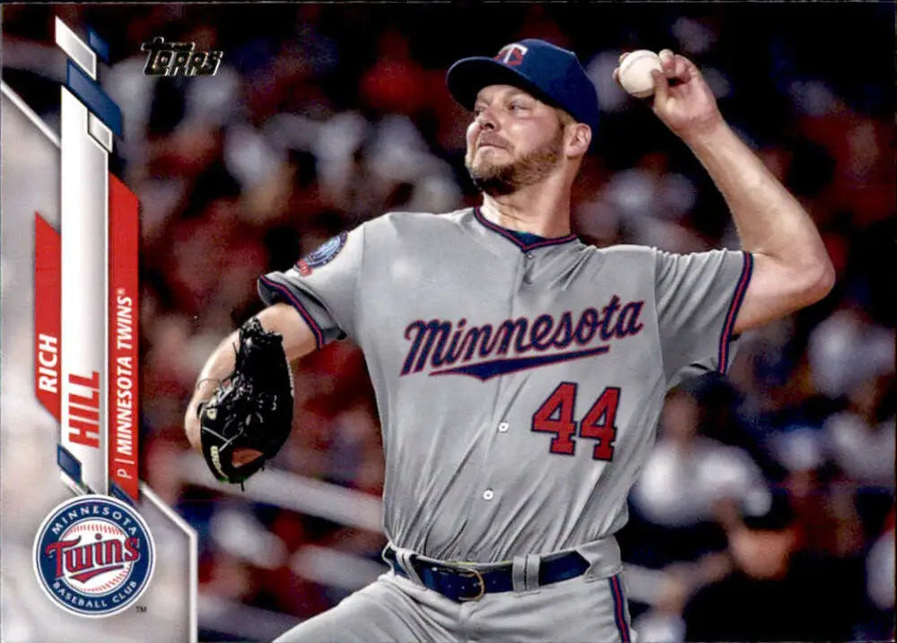 2020 Topps #413 Rich Hill NM-MT Minnesota Twins Baseball Card - Baseball Card Single