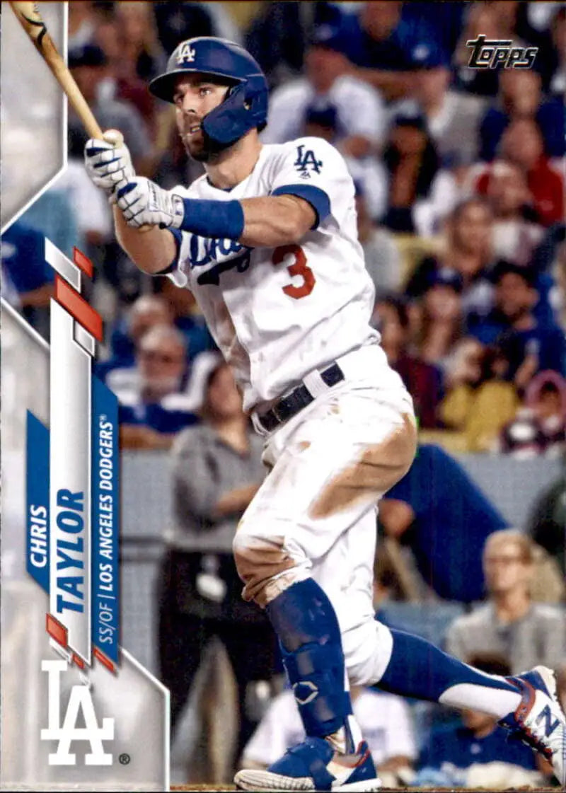 2020 Topps #416 Chris Taylor NM-MT Los Angeles Dodgers Baseball Card - Baseball Card Single