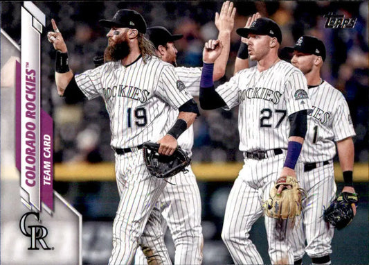 2020 Topps #417 Colorado Rockies NM-MT Colorado Rockies Baseball Card - Baseball Card Single