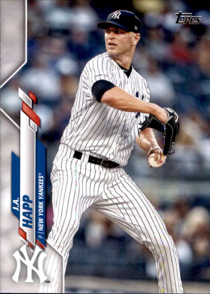 2020 Topps #419 J.A. Happ NM-MT New York Yankees Baseball Card - Baseball Card Single