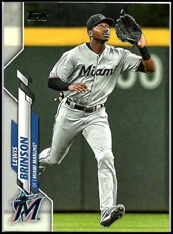 2020 Topps #42 Lewis Brinson NM-MT Miami Marlins Baseball Card - Baseball Card Single