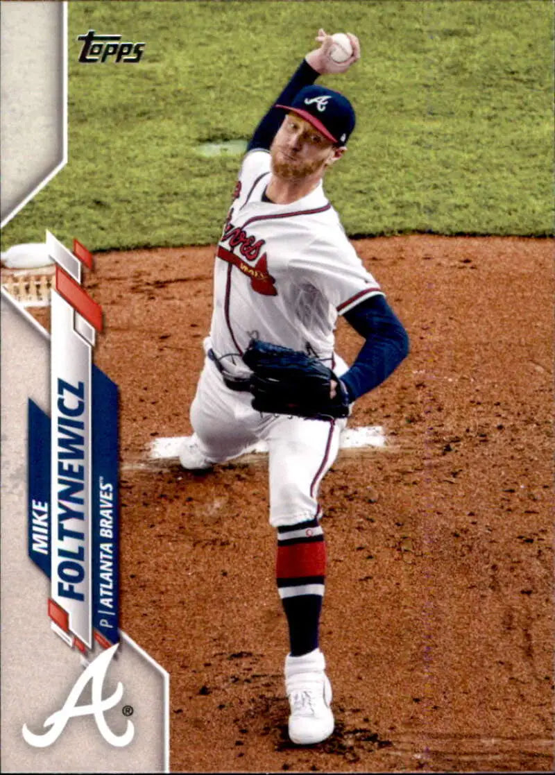 2020 Topps #425 Mike Foltynewicz NM-MT Atlanta Braves Baseball Card - Baseball Card Single