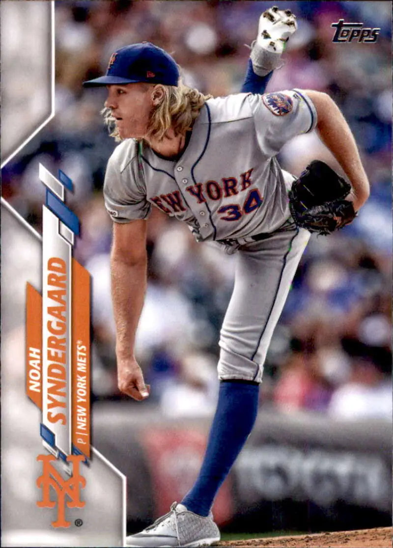 2020 Topps #433 Noah Syndergaard NM-MT New York Mets Baseball Card - Baseball Card Single