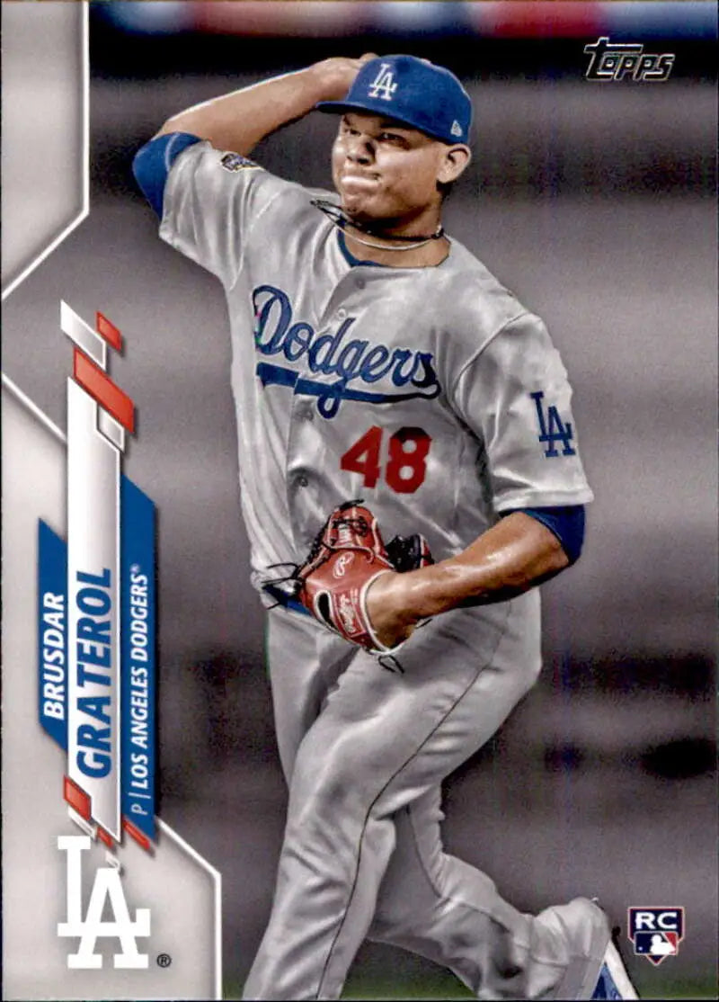 2020 Topps #434 Brusdar Graterol NM-MT RC Rookie Los Angeles Dodgers Baseball Card - Baseball Card Single